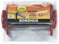 Klucze i nasadki - Bondhus 13348 sześciokątne uchwyty w kształcie litery T, rozmiary 2-6 mm, zestaw 6-częściowy - miniaturka - grafika 1