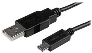 StarTech com com Mobile Charge Sync USB to Slim Micro USB Cable for Smartphones and Tablets USBAUB50CMBK - Kable USB - miniaturka - grafika 3