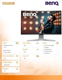 BenQ EX3203R Curved  31,5" czarny - Monitory - miniaturka - grafika 11