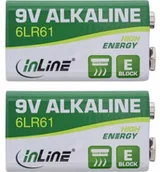 Baterie i akcesoria - InLine Alkaline High Energy bateria - blok 9 V 6LR61-2 blistry, 01299 - miniaturka - grafika 1