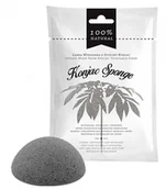 Akcesoria do oczyszczania twarzy - Black Diet-Food Diet-Food Konjac Sponge gąbka do twarzy z rośliny konjac Czarna 1szt - miniaturka - grafika 1