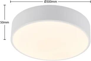 Lindby Simera lampa sufitowa LED 30cm, biała - Lampy sufitowe - miniaturka - grafika 5