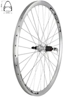 Koło tylne 28" piasta XMX A281QR, kaseta 8-9-10 rzędów, łożyska maszynowe, obręcz stożkowa, srebrna 100292