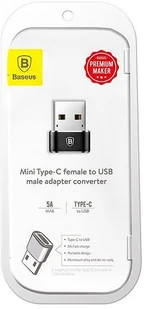 Baseus Adapter USB-C Typ C do USB 2.0 przejściówka CAAOTG-01 - Kable USB - miniaturka - grafika 6