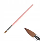 Akcesoria do paznokci - Pędzel drewniany do Akrylu #4 Koci Język - miniaturka - grafika 1