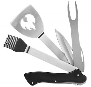 Sagaform Saga  BBQ wielofunkcyjne narzędzie do grilla, 5 W 1 Nóż do mięsa widelec  łopatka kuchenna  pędzel    otwieracz do butelek 5017148 - Akcesoria do grilla - miniaturka - grafika 2