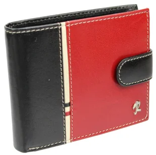 Rovicky (PL) Portfel Męski Skórzany Skóra Licowa Mały Poziomy Z Zapięciem 324L-RBA RIFID - Portfele - miniaturka - grafika 2