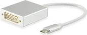 Adaptery i przejściówki - Equip Adapter USB DVI USB-C 0.15m Biały 133453 133453 - miniaturka - grafika 1