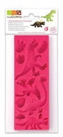 Formy do ciast - Unbekannt ScrapCooking 3449 forma do pieczenia dinozaur ciasta silikonowe Rosa 21,7 x 9,5 x 0,8 cm 3449 - miniaturka - grafika 1