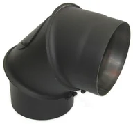 Kominy i akcesoria - Darco Kolano nastawne 150 mm czarne - miniaturka - grafika 1