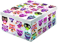 Pojemniki kuchenne - Kanguru dekoracyjne pudełko do przechowywania z uchwytami i pokrywa Collection gufetti/sowy, wielokolorowy 660 GU - miniaturka - grafika 1