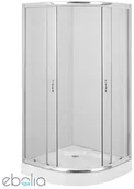 Kabiny prysznicowe - Deante Funkia 90x90 z brodzikiem KYP 051K + KTA 053B - miniaturka - grafika 1