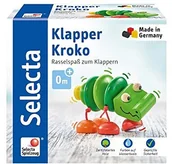 Grzechotki dla dzieci - Selecta 61044 grzechotnik-imitacja skóry krokodyla, zabawki, uchwytu 10 cm - miniaturka - grafika 1