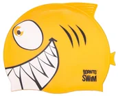 Pływanie - BornToSwim Borntoswim shark junior swim cap pomarańczowy - miniaturka - grafika 1
