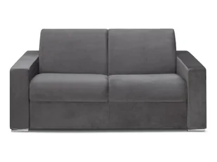 Vente-Unique 2-osobowa rozkładana sofa z weluru CALITO - Kolor antracytowy - Łóżko 120 cm - Materac 18cm - Sofy i kanapy Vente-Unique 2-osobowa rozkładana sofa z weluru CALITO - Kolor antracytowy - Łóżko 120 cm - Materac 18cm - Sofy i kanapy - miniaturka - grafika 1