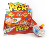 Zabawki interaktywne dla dzieci - Bączek Ze Światłem Bąk Wirujący Duży 15CM Bajkowy - miniaturka - grafika 1