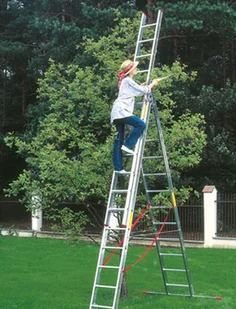 Drabex 996 99674939 Drabina 3-elementowa anodowana 3x12 wysokość robocza 10,10m) 74939-uniw - Drabiny - miniaturka - grafika 7