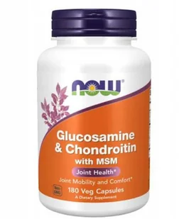 Now Foods Glucosamine & Chondroitin z MSM - (180 kap) 8D12-972EE - Witaminy i minerały dla sportowców - miniaturka - grafika 3