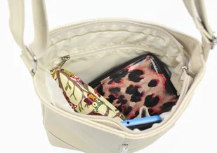 Magre (PL) Torebka Skórzana (PL) Iza Listonoszka Skóra Naturalna BEŻOWA - Torebki damskie - miniaturka - grafika 5