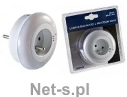 Orno OR-LA-1404 Lampka nocna LED z gniazdem 230V - Lampy pozostałe - miniaturka - grafika 3