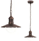 Lampy ogrodowe - Rabalux Zewnętrzna Lampa Wisząca Oslo 8737 Loftowa Oprawa Tarasowy Zwis Na Łańcuchu Industrialny Ip44 Antyczne Złoto 8737 - miniaturka - grafika 1