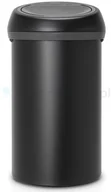 Kosze na śmieci - Brabantia Touch Bin pojemnik na odpady czarny 128981 - miniaturka - grafika 1