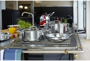 Demeyere Demeyere - Garnek niski z pokrywką Industry 4 L 40850-741-0 - Garnki - miniaturka - grafika 5