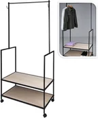 Wieszaki i stojaki - Koopman Ambiance Wieszak na ubrania z 2 haczykami, metal - miniaturka - grafika 1