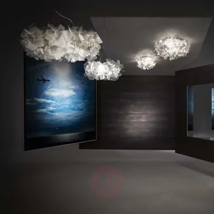 Ekscytująca lampa wisząca CLIZIA, barwy dymu - Lampy sufitowe - miniaturka - grafika 2