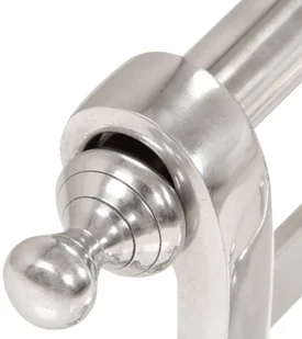 vidaXL Wieszak na płaszcze, lite aluminium, 77x30x18 cm, srebrny - Wieszaki i stojaki - miniaturka - grafika 4