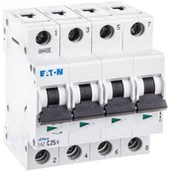 Bezpieczniki elektryczne - Eaton Wyłącznik nadprądowy 4P C 25A 15kA AC FAZ C25/4 279063 - miniaturka - grafika 1