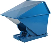 Pojemniki przemysłowe - intra.se Swedmach Kontener Przechylny Z Wysoką Pokrywą Tippo - 750 L. Niebieski - miniaturka - grafika 1