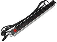 Listwy zasilające - ABCVISION Listwa zasilająca PD-9/5M/B 1U 19'' 9 gniazd 5m PD-9/5M/B - miniaturka - grafika 1