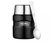 Termosy - Thermos Termos na posiłek KING 470 ml ze składaną łyżką (miedziany) King - miniaturka - grafika 1