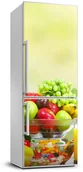 Naklejki na drzwi i meble - Naklejka na lodówkę okleina Warzywa i owoce - miniaturka - grafika 1