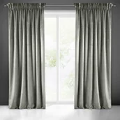 Zasłony - Eurofirany Zasłona Sarah welwet na taśmie 140x270 Szara ex-zas-sarah-sre-140x270-taśma - miniaturka - grafika 1