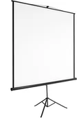 Ekrany projekcyjne - tectake Ekran projekcyjny na statywie - 152 x 152 cm 402513 - miniaturka - grafika 1