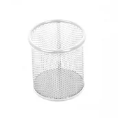 Przyborniki na biurko - DRect Pojemnik na długopisy metalowy siatka perła / 110063/ LV072-10 - miniaturka - grafika 1