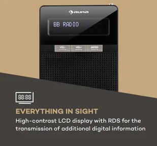 Auna DigiPlug FM Czarne - Radia - miniaturka - grafika 5