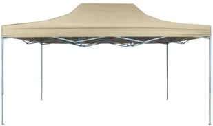 vidaXL Rozkładany namiot pawilon 3 x 4,5 m kremowy 42511 - Pawilony ogrodowe - miniaturka - grafika 3