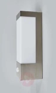 LAMPENWELT.COM Kinkiet zewnętrzny LED Severina z czujnikiem - Lampy ogrodowe - miniaturka - grafika 4