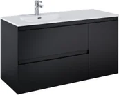 Szafki łazienkowe - Elita 168167 SZAFKA podumywalkowa SPLIT 120 2S L CARGO BLACK MATT PDW - miniaturka - grafika 1