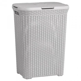 Curver Poland Sp. z o. o. Kosz na bieliznę NATURAL STYLE 60L SZARY 228330 - Kosze na bieliznę - miniaturka - grafika 2
