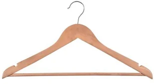 Wieszak drewniany RONDO komplet 30 szt jasny brąz W.RONDO.J.BR.30.FSC - Wieszaki do szafy - miniaturka - grafika 4