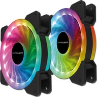 Chłodzenie procesora - LC-Power CF PRO RGB 120mm 2-pack + Pasek LED LC-CF-PRO-RGB-COMBO LC-CF-PRO-RGB-COMBO - miniaturka - grafika 1