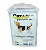 Specjalistyczne artykuły dla zwierząt - Cezar Pieluchy pampersy dla psa samców 72 S 24-36 - miniaturka - grafika 1