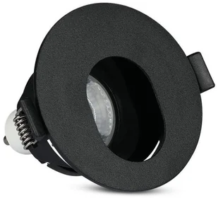 v-tac Oprawa Oczko V-TAC GU10 Asymetryczna Wpuszczana Czarna Okrągła VT-874 - Oprawy, klosze i abażury - miniaturka - grafika 5