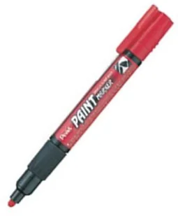 Pentel Marker olejowy 2.5mm czerwony okrągły MMP20 - Markery permanentne - miniaturka - grafika 3