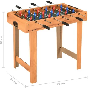 VidaXL Lumarko Mini stół do piłkarzyków, 69 x 37 x 62 cm, klon 91937 VidaXL - Piłkarzyki - miniaturka - grafika 9