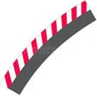 Tory, garaże, parkingi - Carrera Zewnętrzne pobocze torów zakręt 4/15° 12 odcinek końcowy 2 - miniaturka - grafika 1